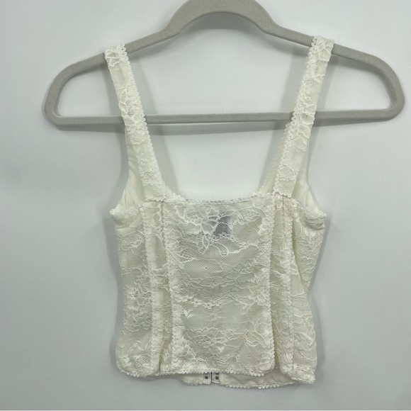 Princess Polly Lauder Lace Top Ivory hook Sz 2 - Picture 3 of 9